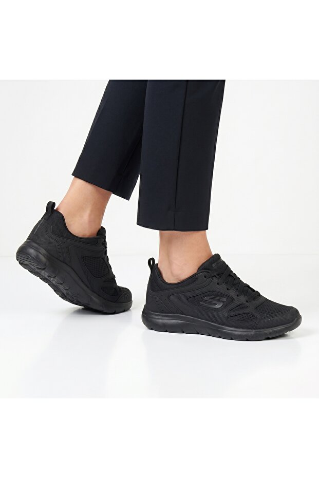 Summits Black Comfortable Memory Foam Sole Women's Sports Shoes 12982