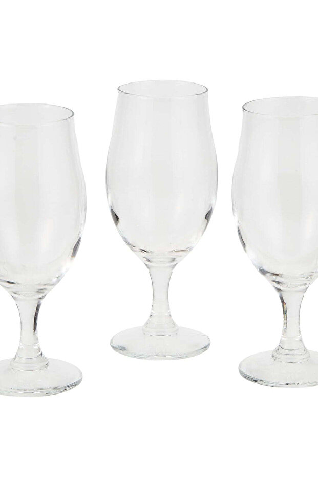3 Pcs Executive Goblet Set Clear 261 ml