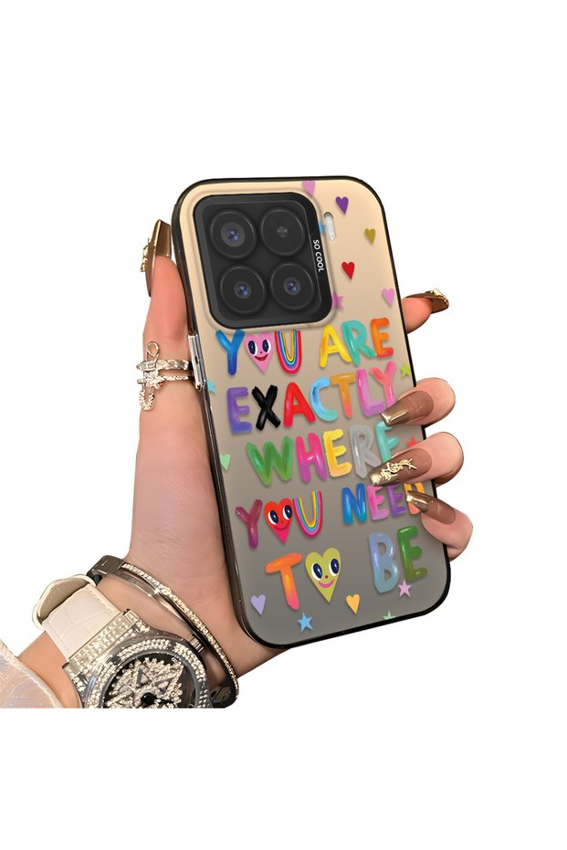 Xiaomi Mi 15 5g Compatible Hard Acrylic Back Silicone Edge Lens Protection Case