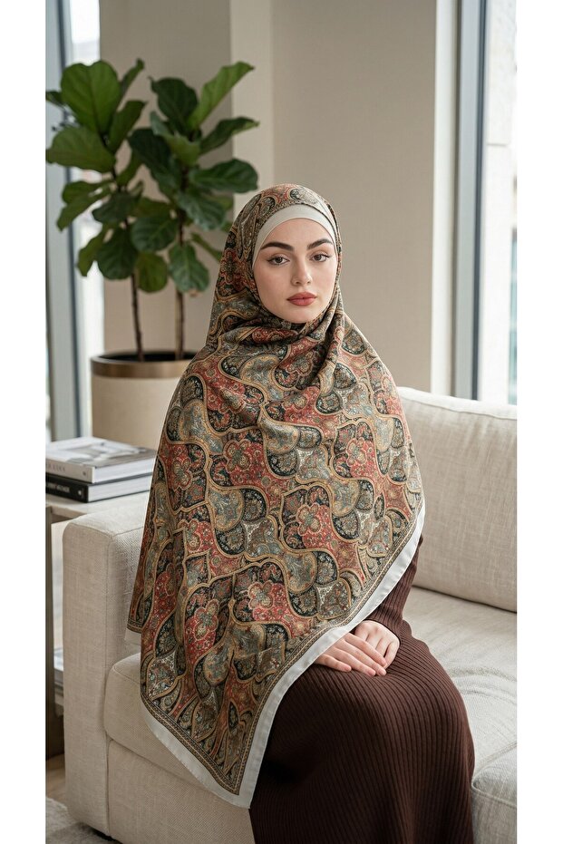 Patterned Soft Shawl - 059 - 2