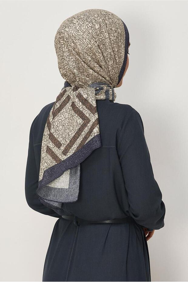 Patterned Viscose Shawl 8628 - 3