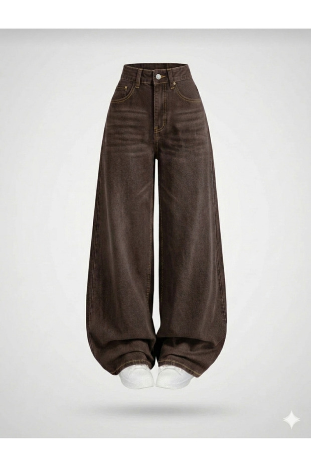 Loose Fit Baggy Retro Jeans with Casual Pockets