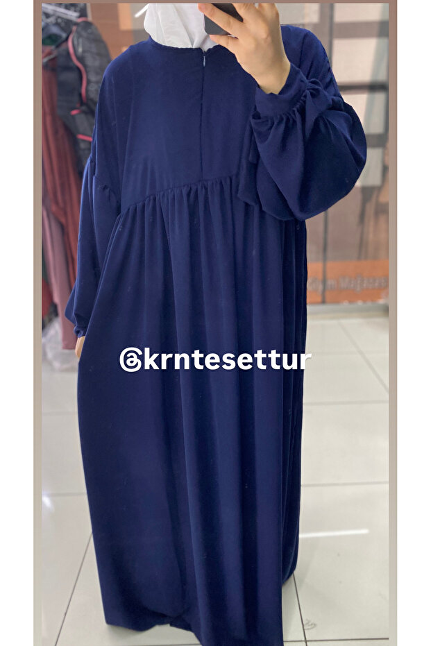 Dress with Tied Sleeves (Medina Silk)