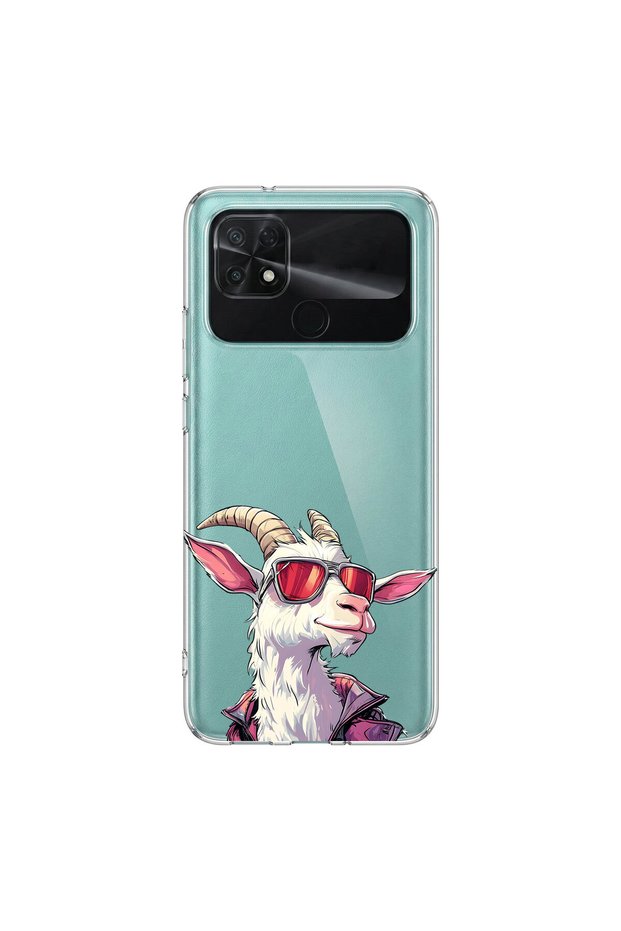 حافظة شفافة متوافقة مع Poco C40 بتصميم Cool Animal 5