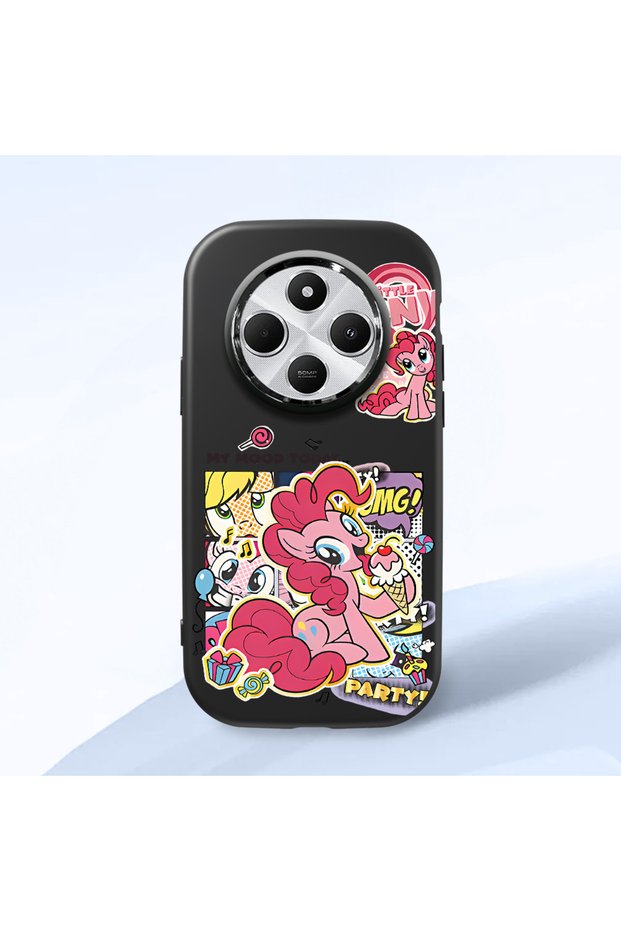 Redmi A4 Compatible Shock-Absorbing Camera Protected Black Silicone Case