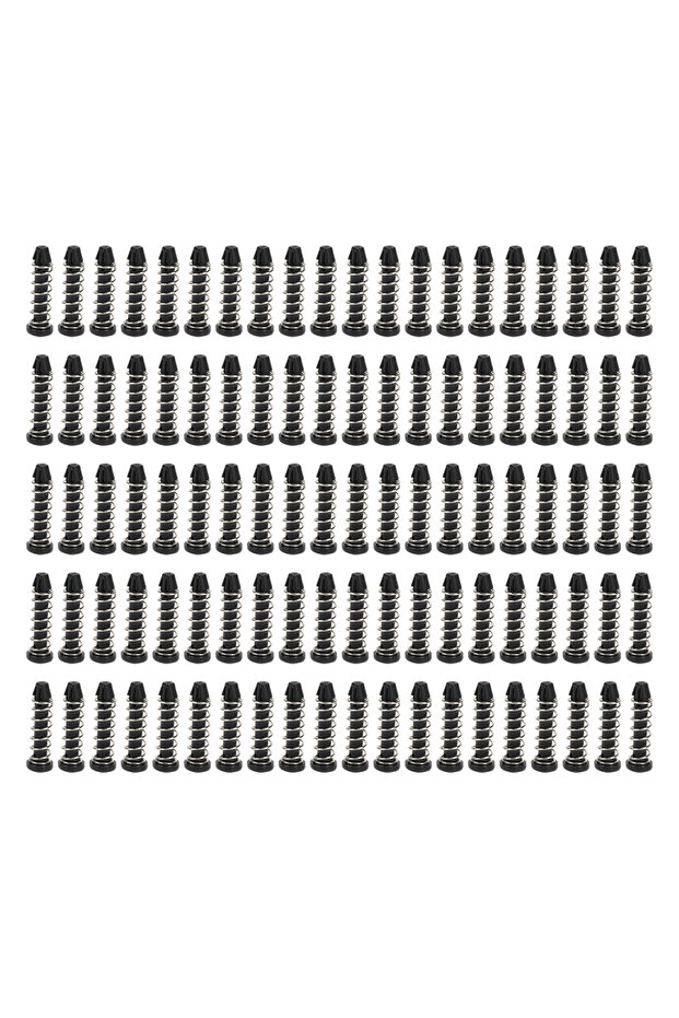 black 100Pcs Heatsink Mount Pin 18.6mm Heat Sink Cooler Mounting Clip Plastic Fastener Set Kit