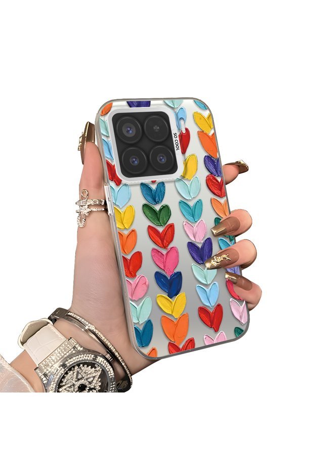 Xiaomi Mi 15 5g Compatible Hard Acrylic Back Silicone Edge Lens Protection Case
