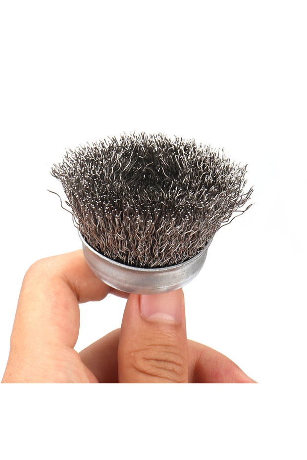 50mm 2 Inch Wire Brush Wheel Cup Brush 50mm Metal Rust Removal Polishing Drill Brushes 1/4 Inch Hex