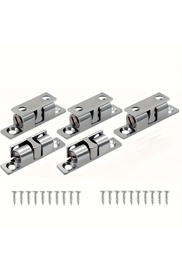 5sets 5pcs 40mm Door Ball Latch Alloy Roller Spring Ball Catch Latches Cabinet Closet Door Adjustabl