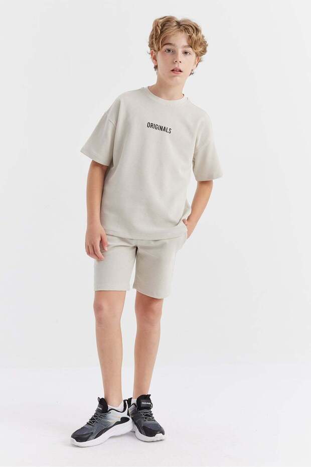 Boy's Waffle Fabric 2-Piece Set