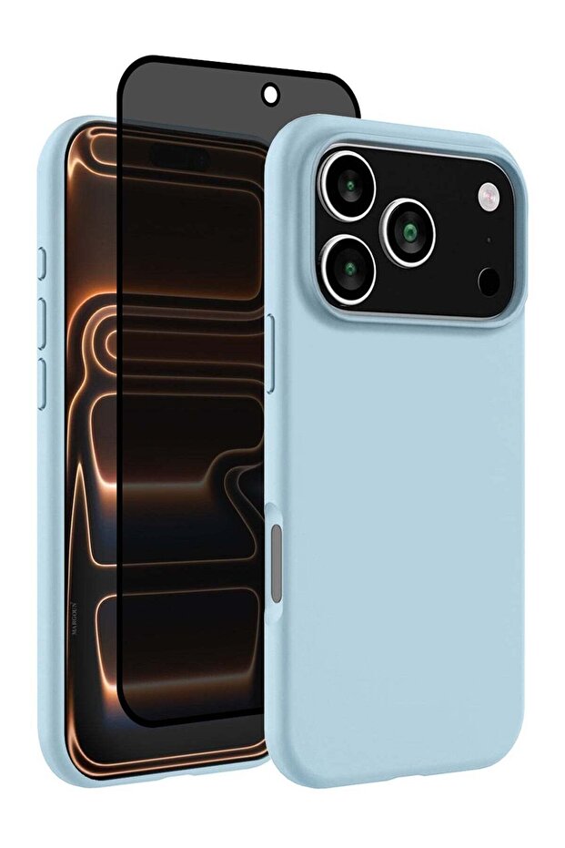 2Packs Liquid Silicone Protective Phone Case for iPhone 17 Pro, Soft Anti-Scratch Microfiber Lining