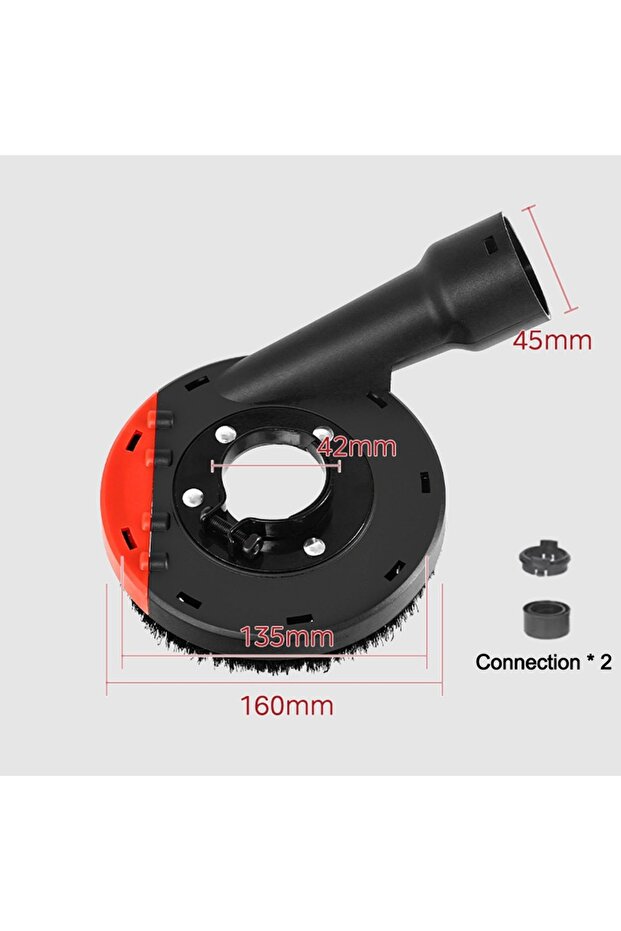 125 Universal Angle Grinder Dust Shroud Detachable Dust Protection Grinding Dust Cover Multi-functio
