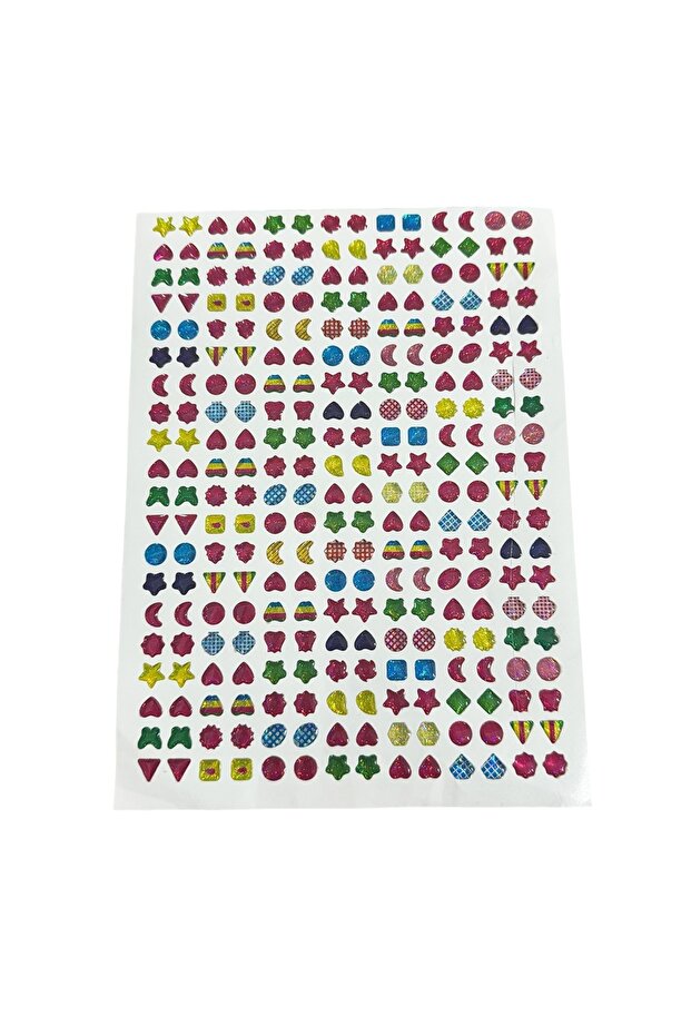 2pcs Sticky Earrings 3D Gems Stickers Glitter Crystal Sticker Earrings For Girls Nail Ear Ring Princ