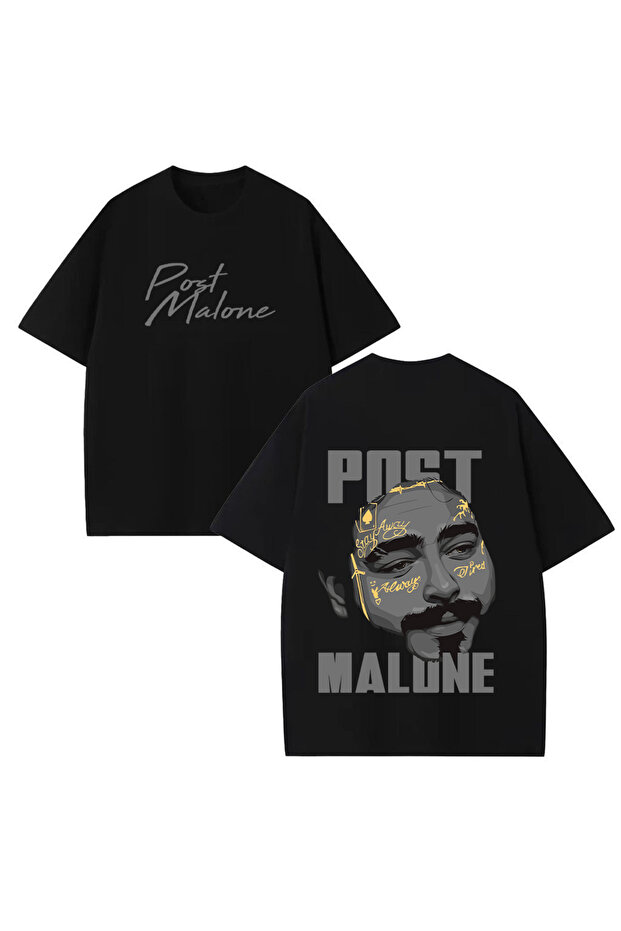 Post Malone Printed Unisex 100% Cotton Oversize T-Shirt