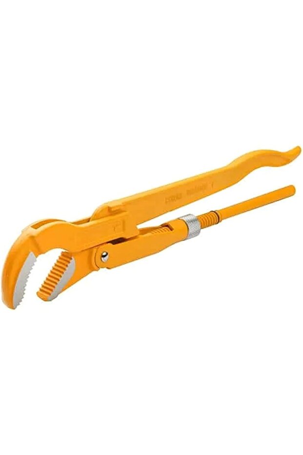 45 Degree Bent Nose Pipe Grip Tool 1 Inch Adjustable Jaw for Plumbing and Workshop Applications