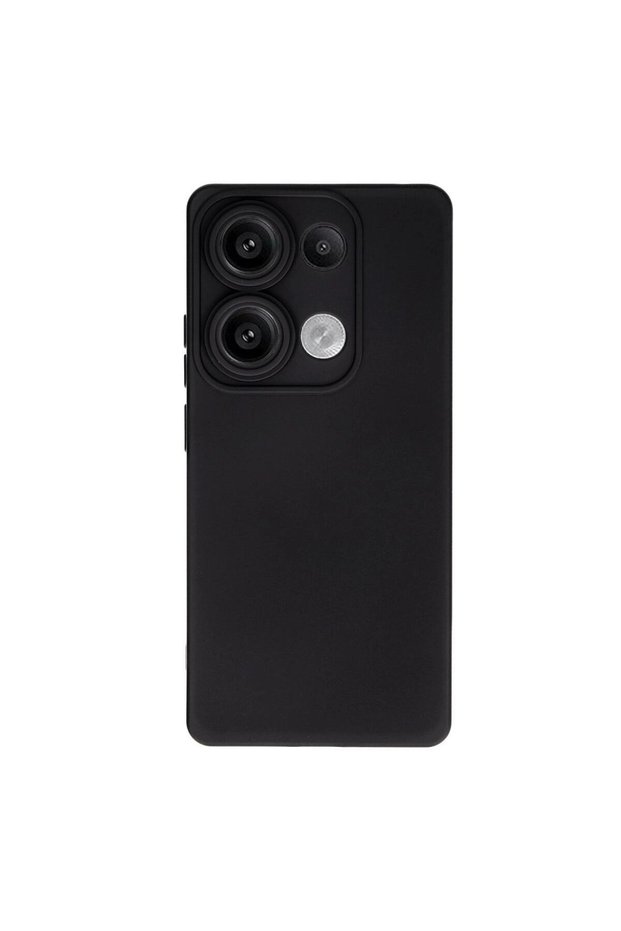 حافظة هاتف Xiaomi Redmi Note 13 4G من السيليكون المخملي الداخلي - أسود