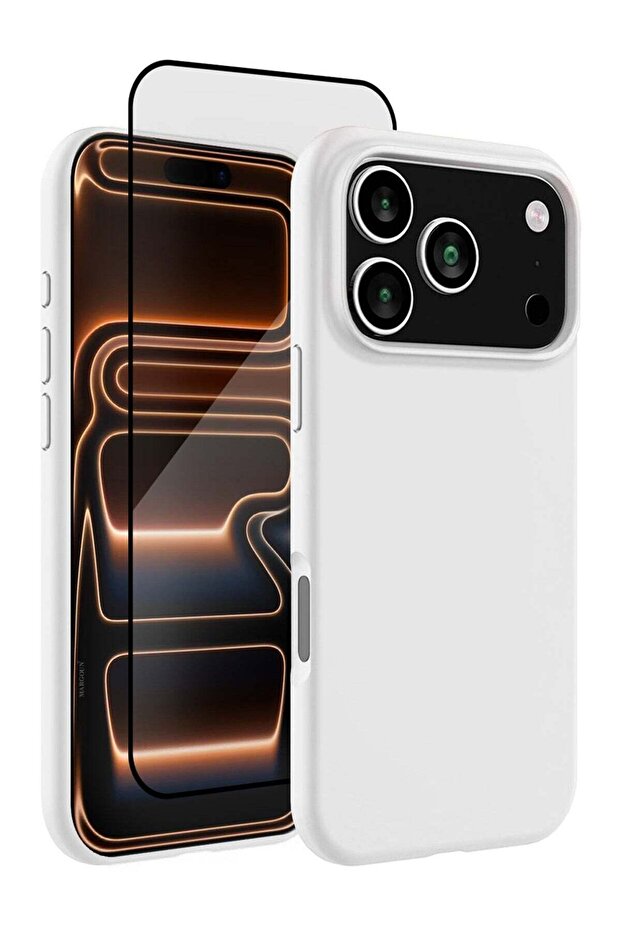 2Packs Liquid Silicone Protective Phone Case for iPhone 17 Pro, Soft Anti-Scratch Microfiber Lining