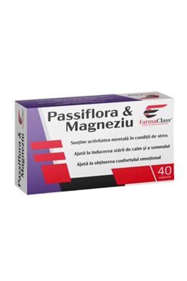 Passiflora & Magneziu - Class, 40 capsule - 1