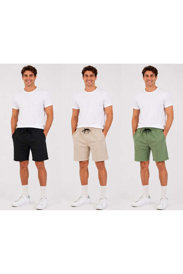 3-Pack Unisex Summer Comfortable Basic Shorts