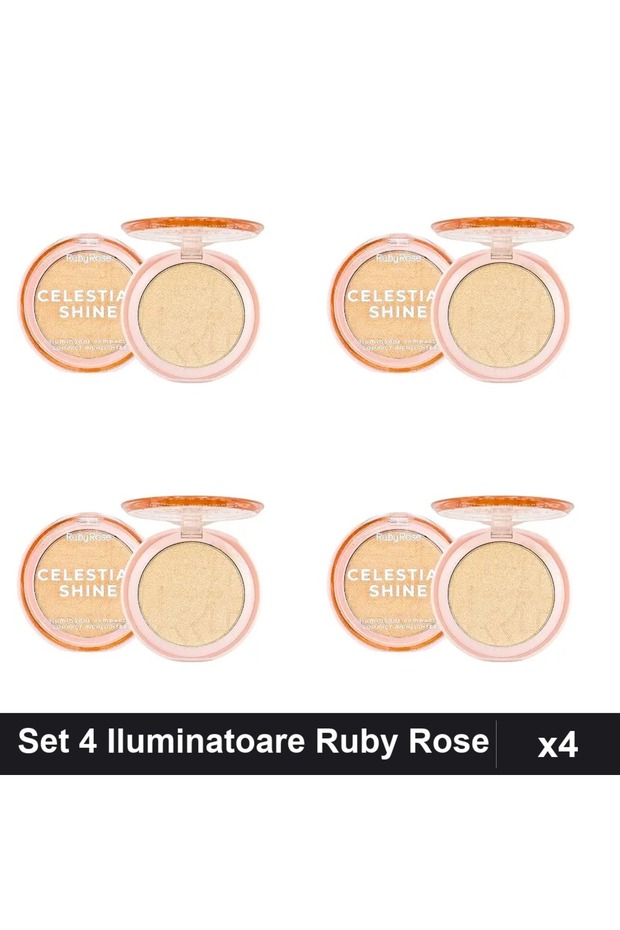 Set 4 Iluminatoare Celestial Shine 02 Prism Light, Highlighter Blush - 1