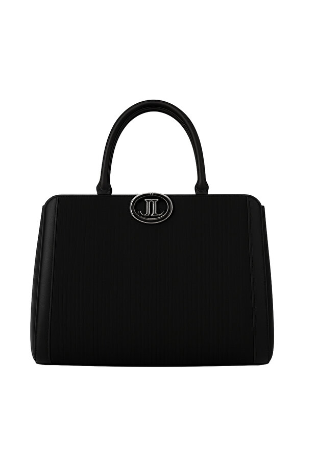 Ladies Hand Bag with adjustable JLSU26-08, Black