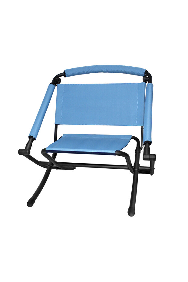 Reversible High & Low Folding Chair - Adjustable Camping Seat, Portable Outdoor Beach & Garden