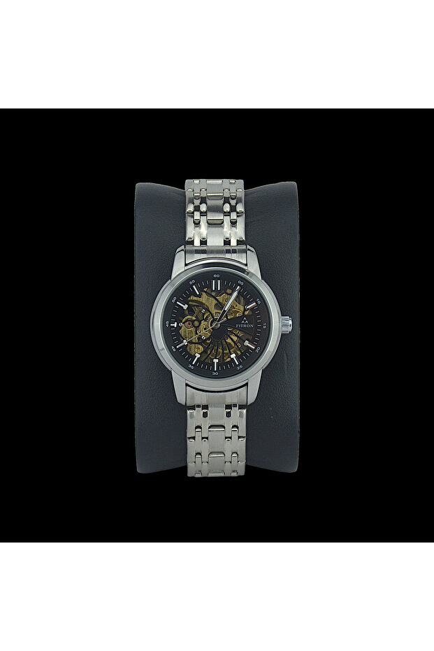 KVOGUES DOMED SKELETON 117178 L BLACK DIAL - WOMEN'S AUTOMATIC