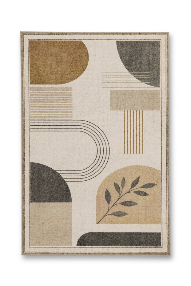 Sdt Fish Theme Patterned Modern Woven Base Decorative Carpet Mosso3459