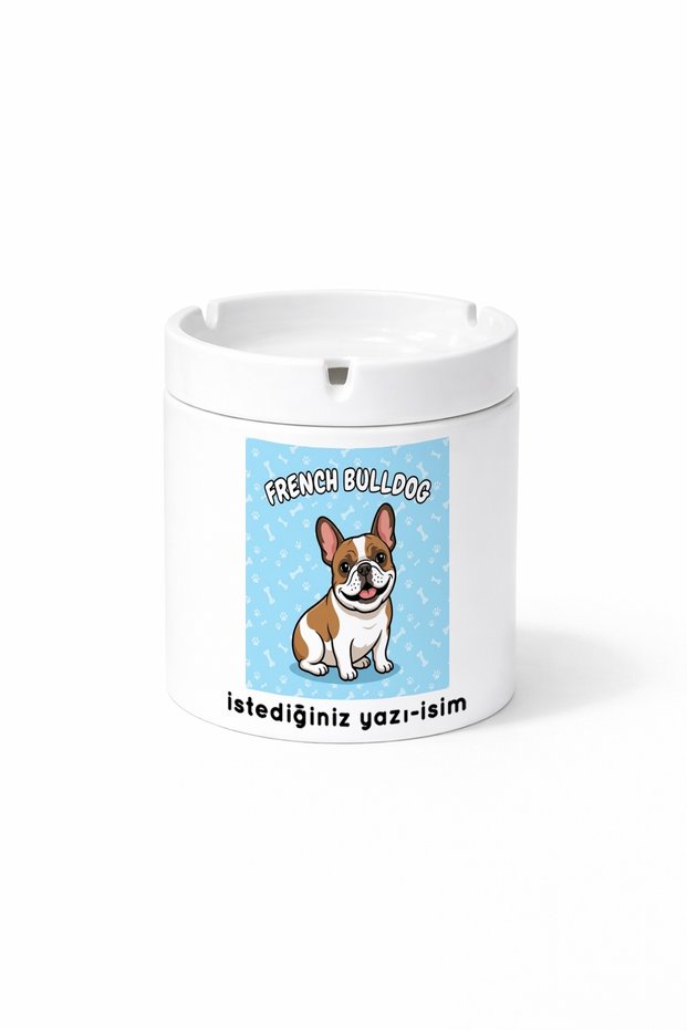 Animal French Bulldog Double Sided Printed Ashtray Ashtray Gift