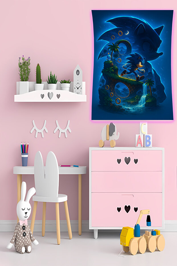 Child-Y4 Wall Covering Shiny Quality Fabric Room Decor Tapestry Wall Carpet Gaming