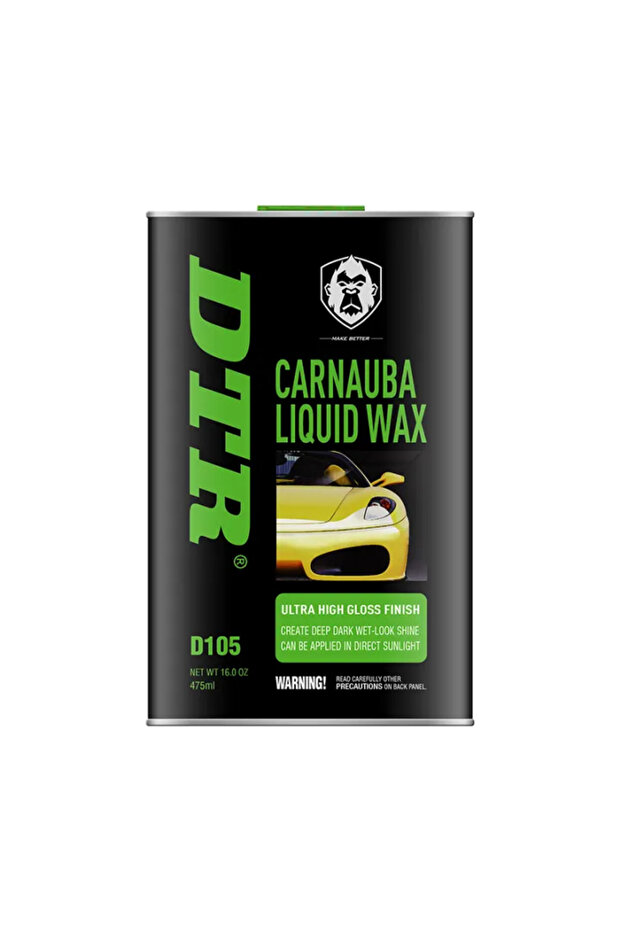 Premium Carnauba Liquid Car Wax for High-Gloss Paint Protection (475ml)