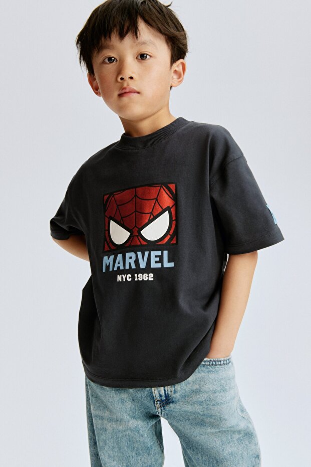 Baskılı Oversize Tişört