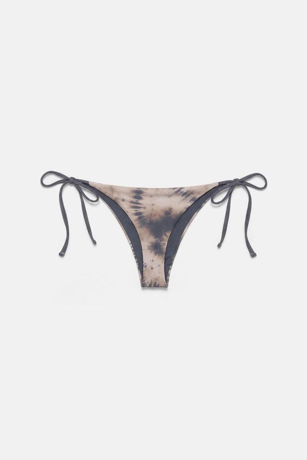 Tie-dye düğümlü bikini altı - 4