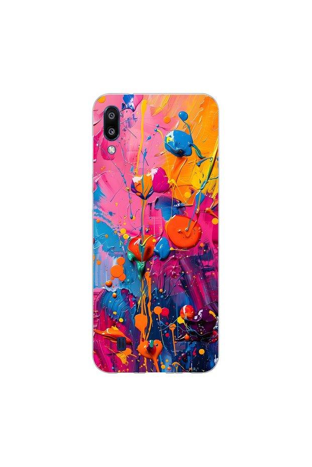 Samsung Galaxy M10 Compatible Graffiti 3 Design Transparent Case