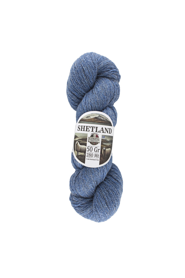 Shetland Knitting Yarn Glacier Blue 100% Shetland Wool 50g 280m (75382)