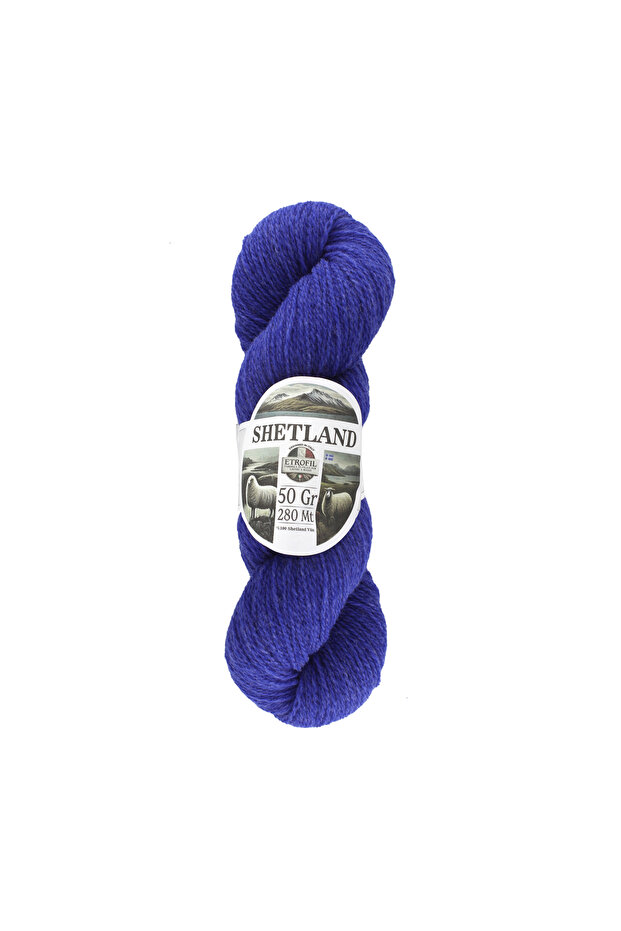 Shetland Knitting Yarn Paradise Blue 100% Shetland Wool 50g 280m (75385)