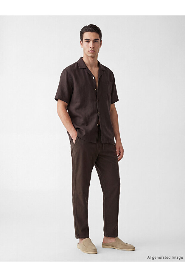 Nevavm Comfortable Fit Lace-Up Gabardine Men's Trousers with a Difference