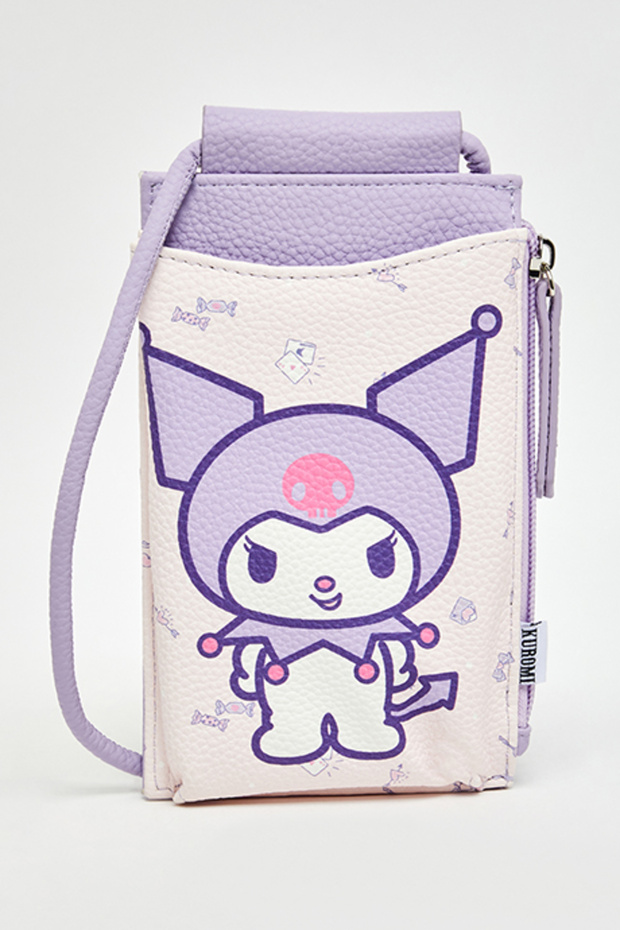 Kuromi Print Phone Crossbody Bag