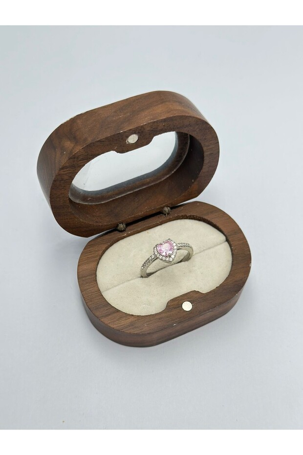 Pink Heart Ring (Steel) 19