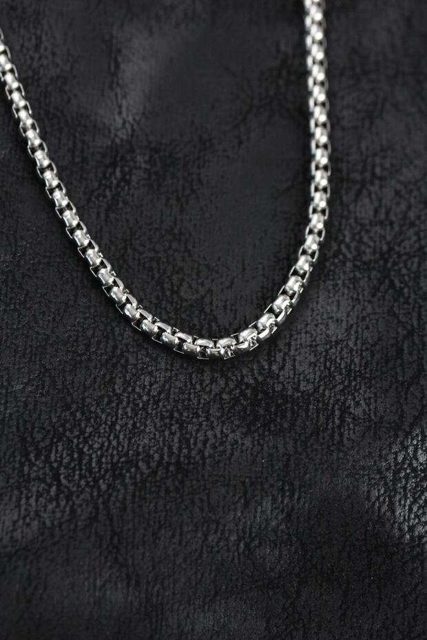 316L Steel Silver Color Venetian Chain Model Men's Necklace