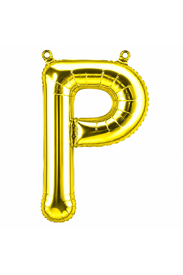 Letter P Foil Balloon Gold Color (76 cm)