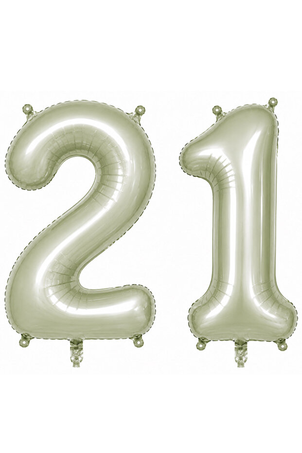 21 بالون فويلو أخضر اللون (76 سم)