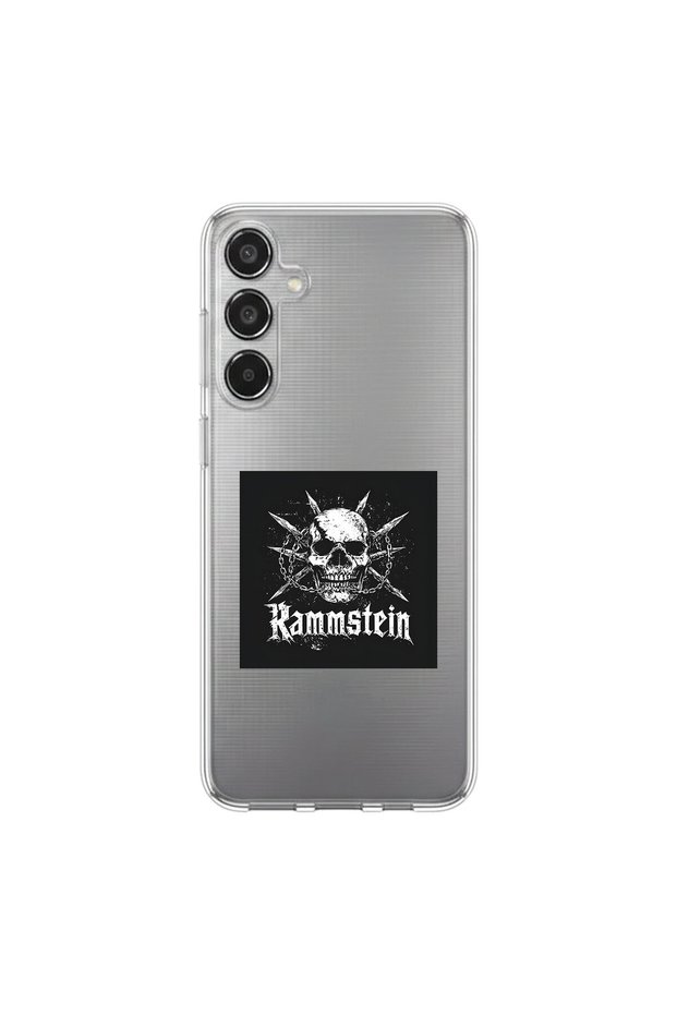 Samsung Galaxy M35 Compatible Metal 13 Design Transparent Case