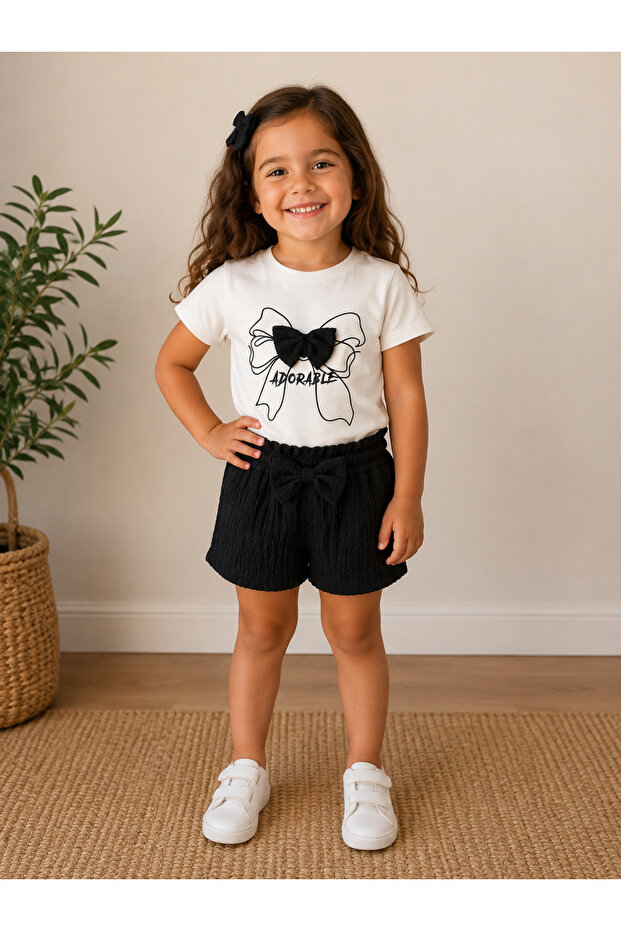 Girl's Bürümcük Shorts Set