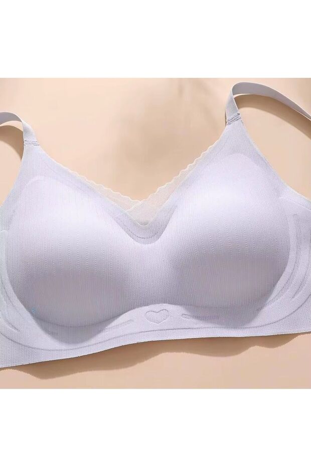 Women's Laser Cut Seamless Supportless Bra, Breast Enhancer, Unpadded