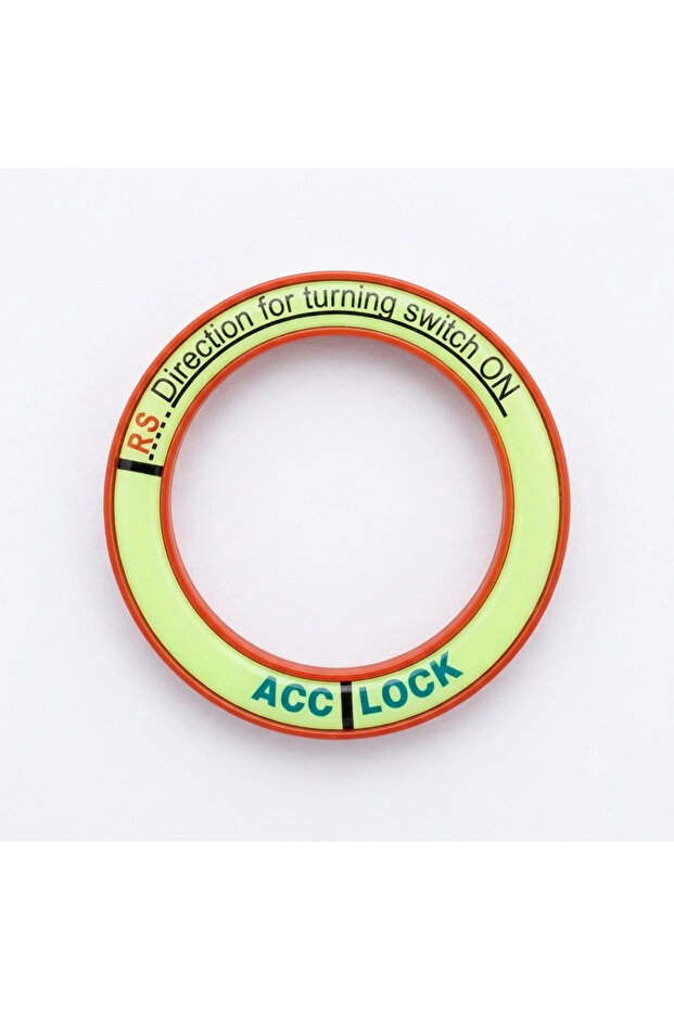 Auto Ignition Key Entry Frame Highlighter Modified Ring Red
