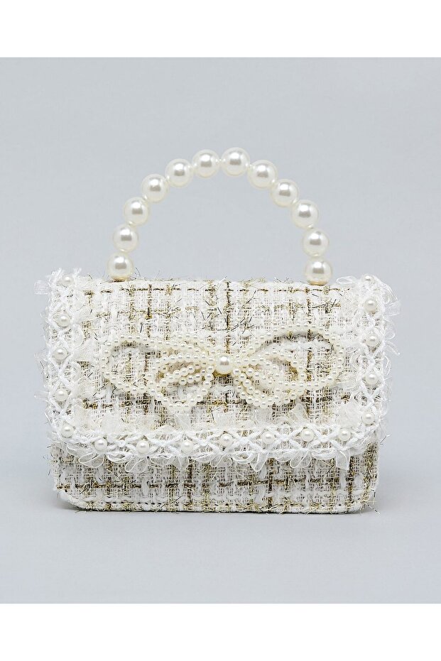 Tweed Top Handle Bag