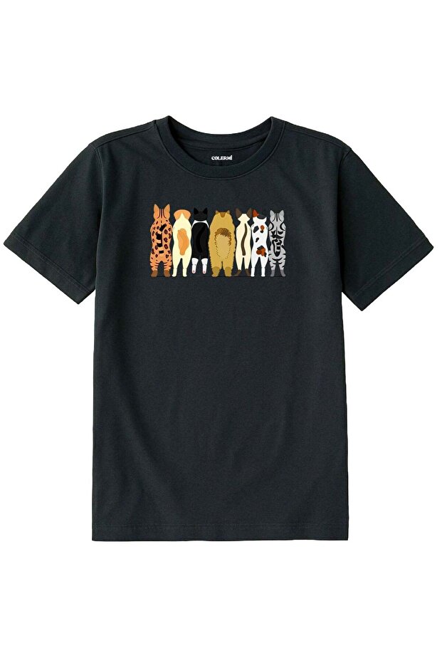 Children's T-Shirt - Cats Design on the Back