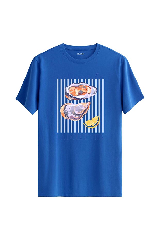 La Dolce Vita Oyster Printed T-Shirt