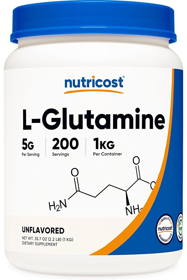 L-Glutamine Powder - Gluten Free & Non-GMO (1kg, Unflavored)